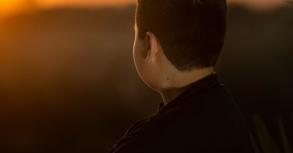 Un homme contemplatif aux cheveux noirs observait, de l'arrière, un lever de soleil spectaculaire à Mendoza.